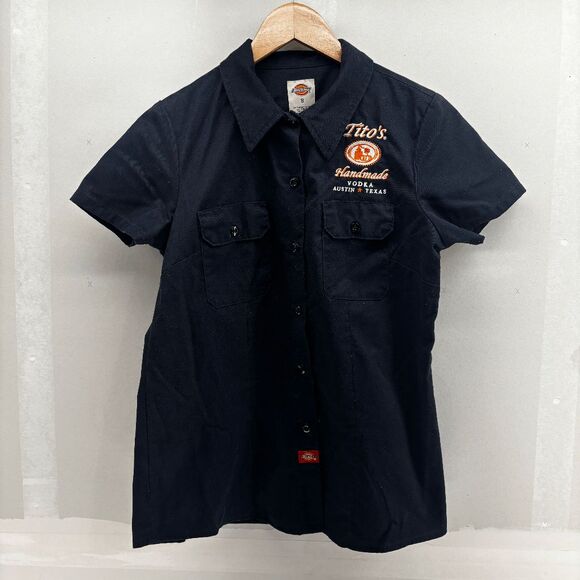 Dickies Shirt Men’s Small Tito’s Vodka Work Chief Button Down Short Sleeve - Picture 3 of 5